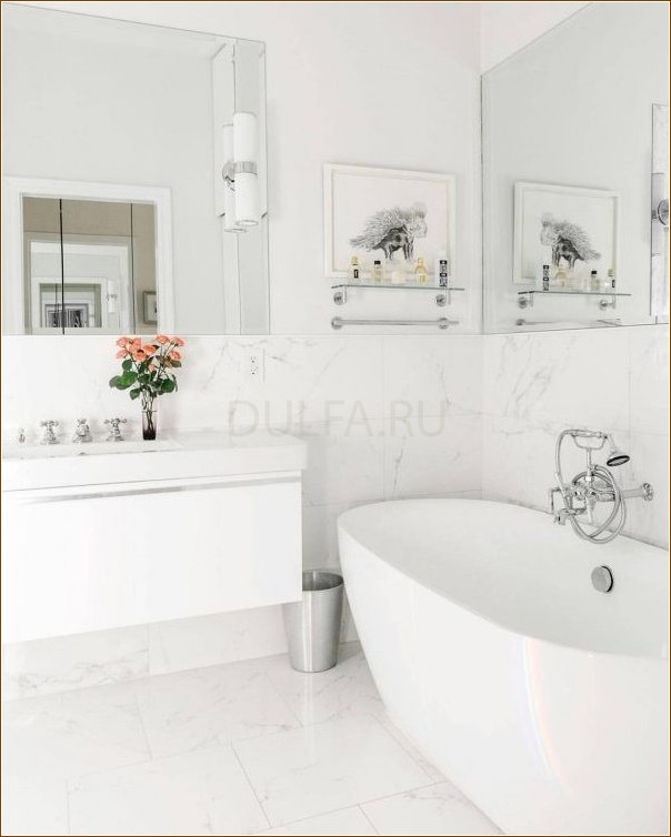 Белые ванные комнаты – безумие или элегантность