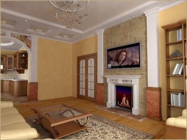 Дизайн теплой гостиной с камином: 4 вида оборудования
