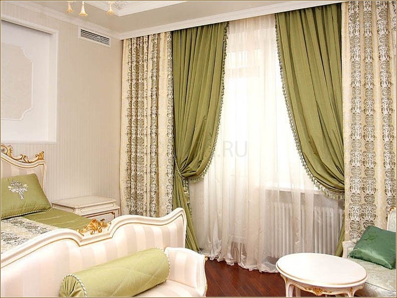 Дизайн штор в спальню: выбираем красивую одежду на окна