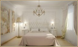 Дизайн спальни в классическом стиле 190 фото