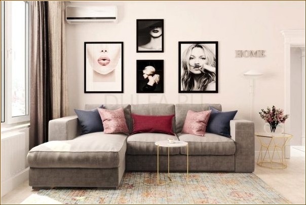 Как разместить картину в гостиной над диваном, чтобы гости не скрывали своего восторга