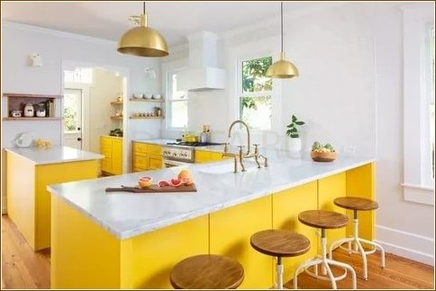 Медово-желтый – в соответствии с последними тенденциями в дизайне интерьера