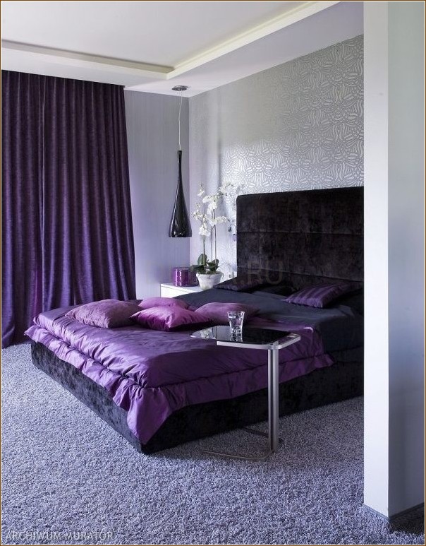 Как с помощью фиолетового создать необычный интерьер в доме