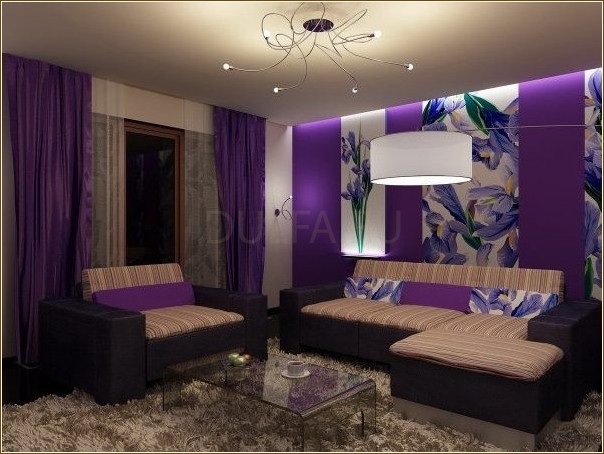 Как с помощью фиолетового создать необычный интерьер в доме