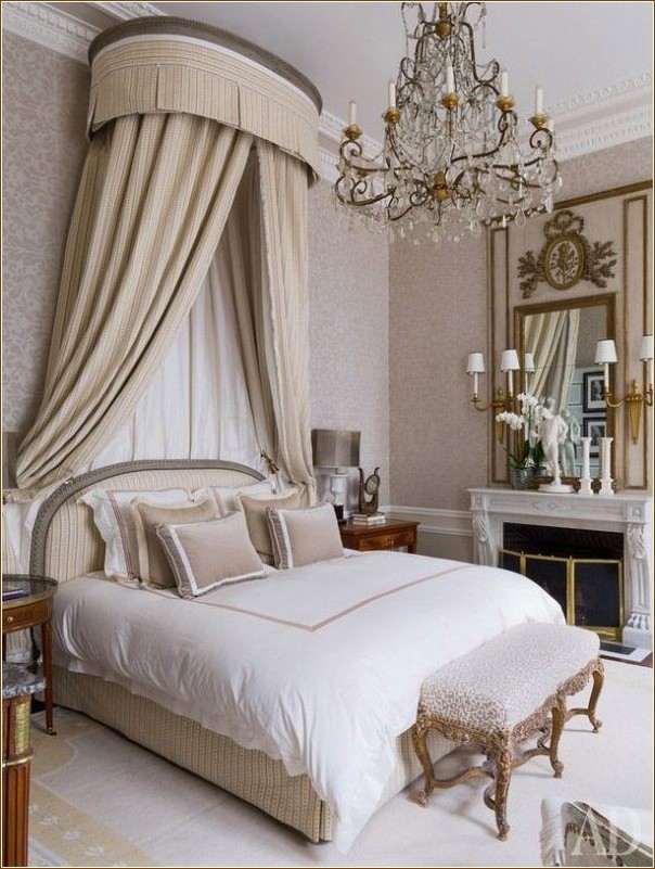 интерьер спальни в парижском стиле