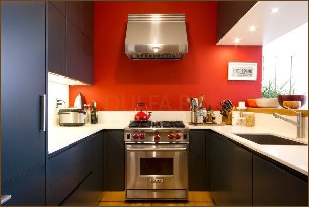 Почему красные стены всегда популярны на кухне?