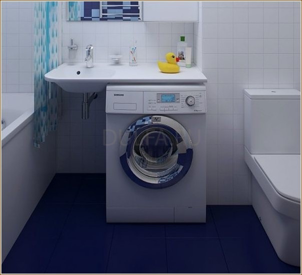 Размещение стиральной машины в ванной: какими идеями делятся специалисты