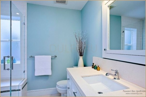 Преимущества и недостатки синей ванной комнаты
