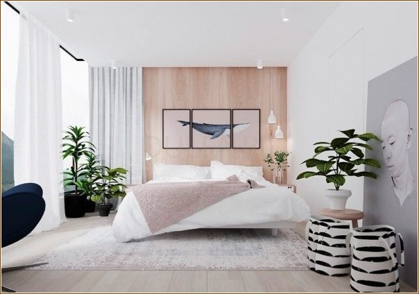 Использование белоснежного дизайна в спальне