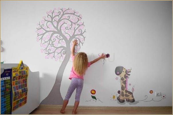 Роспись стен в детской своими руками. Топ оригинальных и простых идей