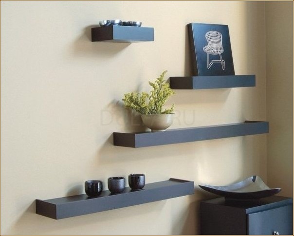 Stylish wall shelves