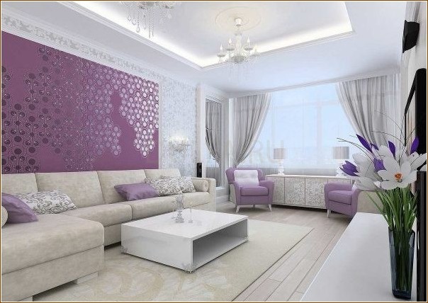 Secrets and secrets of using lilac color in the interior