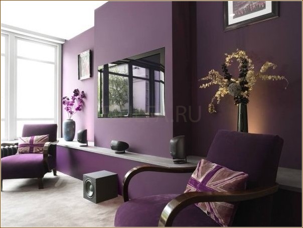 Выбор стен и мебели: выполнен в одном цвете