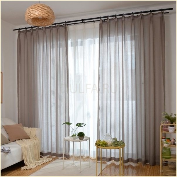 Light voile curtains. When is the best fit?