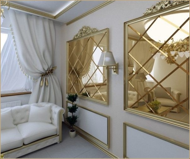 Bevelled mirror for modern interiors