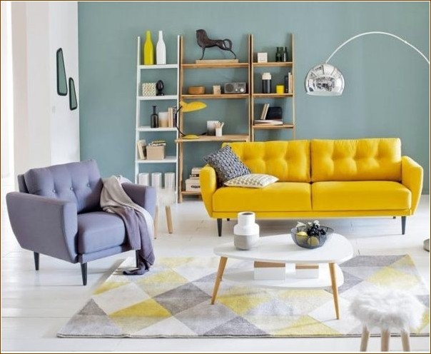 Yellow sofa in your interior