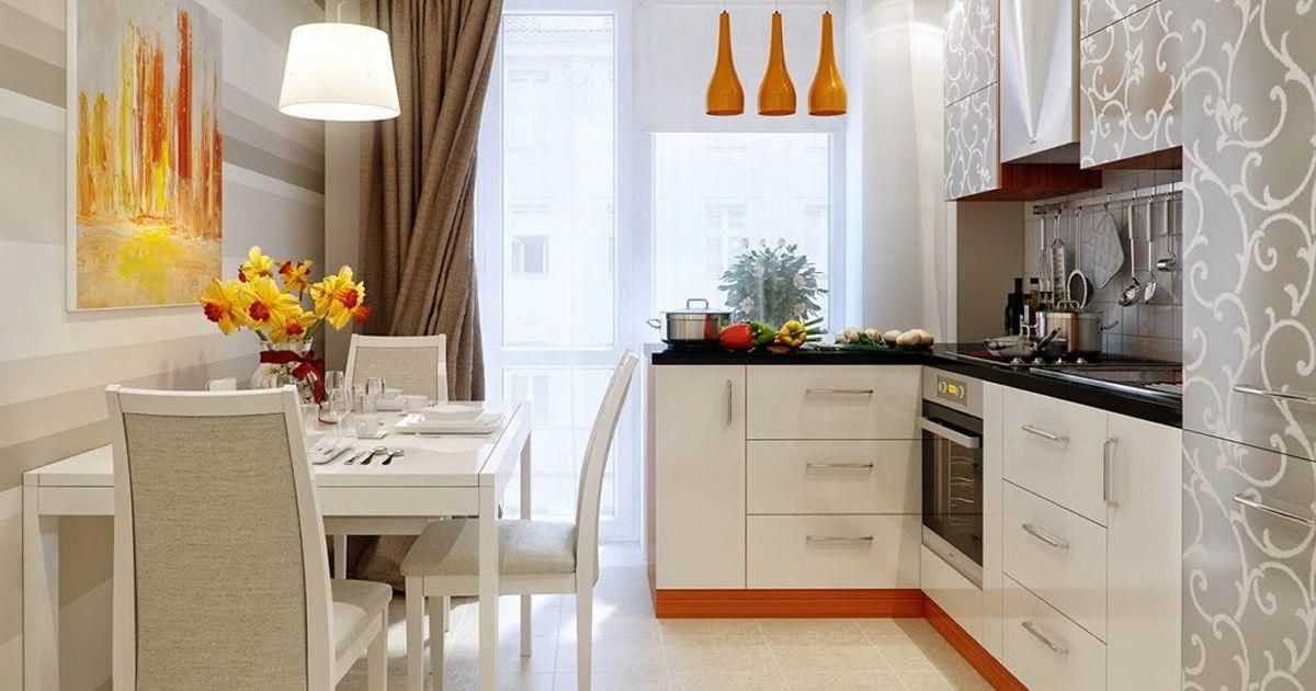 Выбор правильных обоев для комфортного дизайна мебели в маленькой кухне
